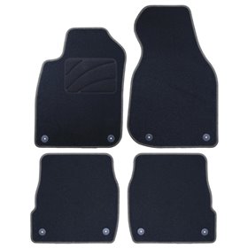 ALFOMBRA A MEDIDA AUDI A6 C5 FACELIFT(2002-2004) 5PZ RIBETE GRIS OSCURO