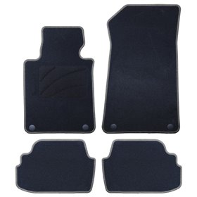 ALFOMBRA A MEDIDA BMW E82 SERIE 1 COUPE (2007-2013) 5PZ RIBETE GRIS OSCURO