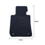 ALFOMBRA A MEDIDA BMW E91 SERIE 3 TOURING (2005-2012) 5PZ RIBETE GRIS OSCURO