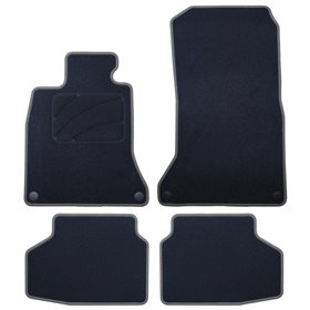 ALFOMBRA A MEDIDA BMW F01 SERIE 7 CORTO (2008-2015) 5PZ RIBETE GRIS OSCURO