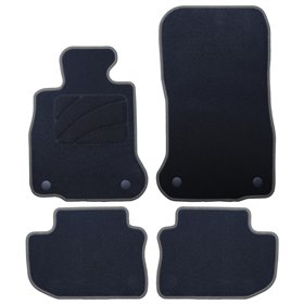 ALFOMBRA A MEDIDA BMW F06 SERIE 6 GRAND COUPE (2012-2019) 5PZ RIBETE GRIS OSCURO