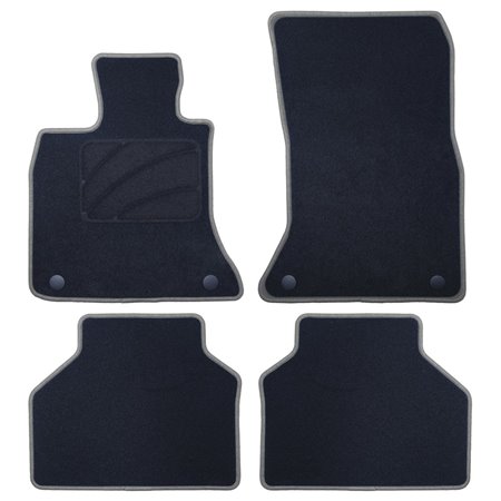 ALFOMBRA A MEDIDA BMW F07 SERIE 5 GT (2009-2017) 5PZ RIBETE GRIS OSCURO