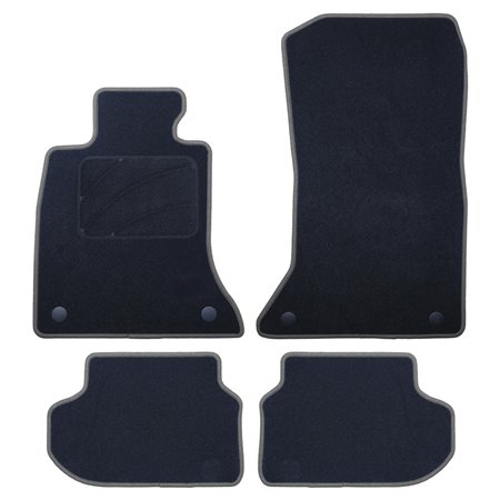 ALFOMBRA A MEDIDA BMW F11 SERIE 5 TOURING FACELIFT (2013-2017) 5PZ RIBETE GRIS OSCURO