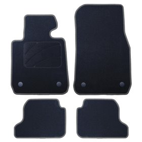 ALFOMBRA A MEDIDA BMW F23 SERIE 2 CABRIO (2014-2019) 5PZ RIBETE GRIS OSCURO