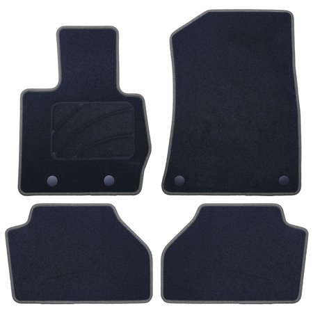 ALFOMBRA A MEDIDA BMW F26 X4 (2014-2018) 5PZ RIBETE GRIS OSCURO