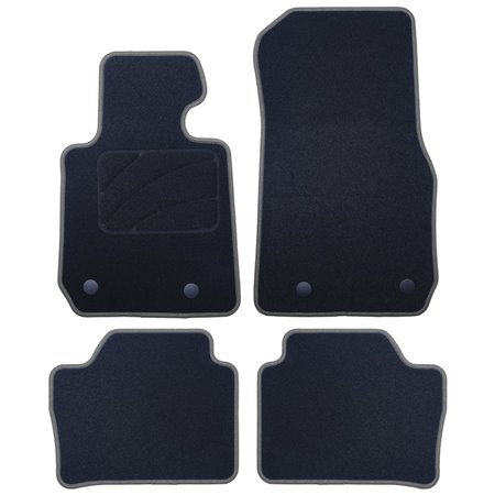 ALFOMBRA A MEDIDA BMW F36 SERIE 4 GRAN COUPE (2014-PRESENTE) 5PZ RIBETE GRIS OSCURO