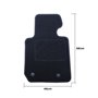 ALFOMBRA A MEDIDA BMW F36 SERIE 4 GRAN COUPE (2014-PRESENTE) 5PZ RIBETE GRIS OSCURO