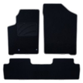 ALFOMBRA A MEDIDA CITROEN BERLINGO (1996-2008) 5PZ RIBETE GRIS OSCURO