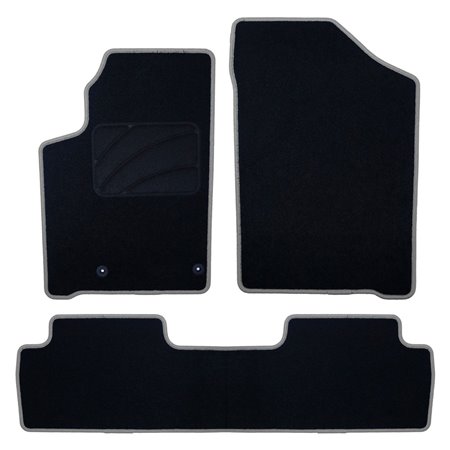 ALFOMBRA A MEDIDA CITROEN BERLINGO (1996-2008) 5PZ RIBETE GRIS OSCURO