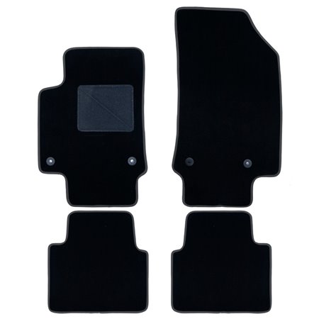 ALFOMBRA A MEDIDA CITROEN C3 AIRCROSS (2017-PRESENTE) 5PZ RIBETE GRIS OSCURO