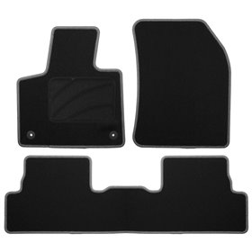 ALFOMBRA A MEDIDA CITROEN DS7 (2018-PRESENTE) CP RIBETE GRIS OSCURO