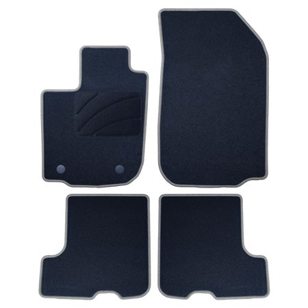 ALFOMBRA A MEDIDA DACIA SANDERO (2016-PRESENTE) 5PZ RIBETE GRIS OSCURO
