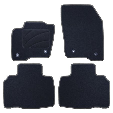 ALFOMBRA A MEDIDA FORD S MAX (2015-PRESENTE) 5PZ RIBETE GRIS OSCURO