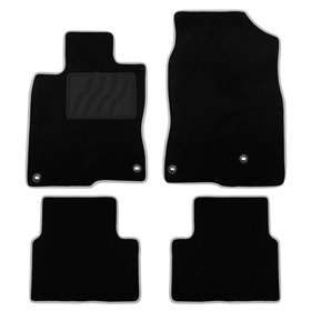 ALFOMBRA A MEDIDA HONDA CIVIC X (2017-PRESENTE) 5PZ RIBETE GRIS OSCURO