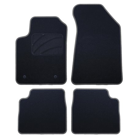 ALFOMBRA A MEDIDA LANCIA DELTA (2008-2014) 5PZ RIBETE GRIS OSCURO