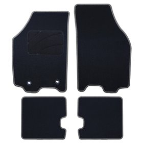 ALFOMBRA A MEDIDA LANCIA YPSILON (2006-2011) 5PZ RIBETE GRIS OSCURO