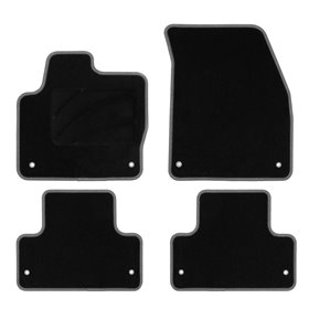 ALFOMBRA A MEDIDA LAND ROVER RANGE ROVER EVOQUE (2011-2019) 5PZ RIBETE GRIS OSCURO
