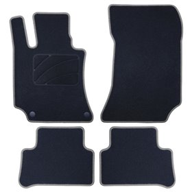 ALFOMBRA A MEDIDA MERCEDES X218 CLS SHOOTING BRAKE (2012-2019) 5PZ RIBETE GRIS OSCURO