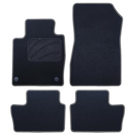 ALFOMBRA A MEDIDA NISSAN JUKE (2019-PRESENTE) 5 RIBETE GRIS OSCURO