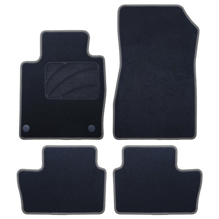 ALFOMBRA A MEDIDA NISSAN JUKE (2019-PRESENTE) 5 RIBETE GRIS OSCURO