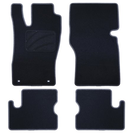 ALFOMBRA A MEDIDA OPEL ASTRA F (1991-1998) 5 RIBETE GRIS OSCURO