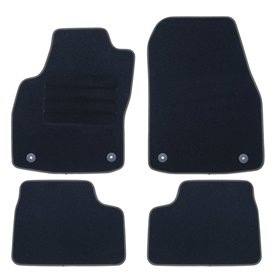 ALFOMBRA A MEDIDA OPEL ASTRA J FAMILIAR, 3 Y 5 PUERTAS (2009-2015) 5PZ RIBETE GRIS OSCURO