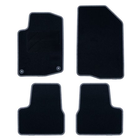 ALFOMBRA A MEDIDA OCC DESIGN PEUGEOT 208 (2012-2019) 5 PZ GRIS OSCURO
