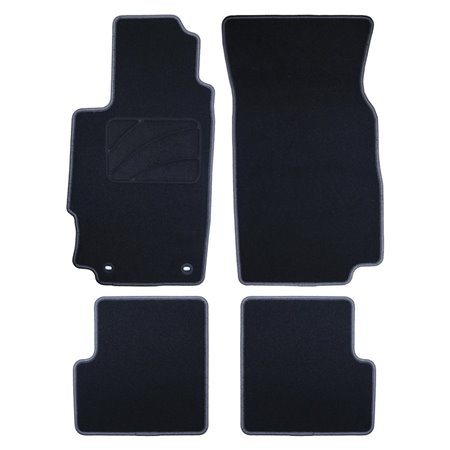 ALFOMBRA A MEDIDA PEUGEOT 406 SEDAN Y FAMILIAR (1995-2004) 5PZ O CP RIBETE GRIS OSCURO