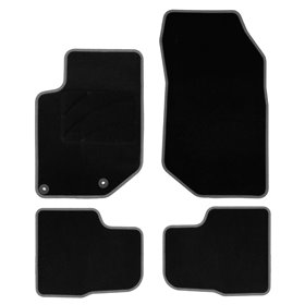 ALFOMBRA A MEDIDA PEUGEOT 2008 (2019-PRESENTE) 5PZ RIBETE GRIS OSCURO