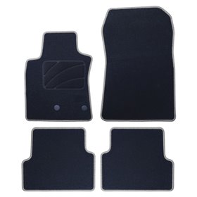 ALFOMBRA A MEDIDA RENAULT MODUS (2004-2012) 5PZ RIBETE GRIS OSCURO