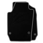 ALFOMBRA A MEDIDA SEAT IBIZA 6J FAMILIAR 3 Y 5 PUERTAS (2008 - 2017) RIBETE GRIS OSCURO