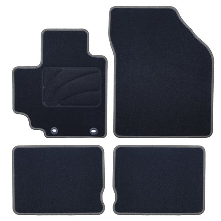 ALFOMBRA A MEDIDA SUZUKI ALTO (DESDE 2009) 5 RIBETE GRIS OSCURO