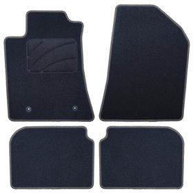 ALFOMBRA A MEDIDA TOYOTA AVENSIS (2003-2009) 5PZ RIBETE GRIS OSCURO