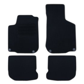 ALFOMBRA A MEDIDA VOLKSWAGEN GOLF I (1974-1983) 5PZ RIBETE GRIS OSCURO