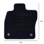 ALFOMBRA A MEDIDA OCC DESIGN VOLKSWAGEN GOLF VII (2012-2019) 5 PZ GRIS OSCURO