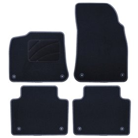 ALFOMBRA A MEDIDA VOLKSWAGEN TOUAREG (2018-PRESENTE) 5PZ RIBETE GRIS OSCURO