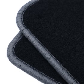 ALFOMBRA A MEDIDA VOLKSWAGEN TOURAN (2015-PRESENTE) CP RIBETE GRIS OSCURO