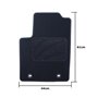 ALFOMBRA A MEDIDA FORD KA (2008-2016) 5PZ LOGOTIPO OCC