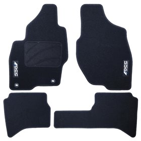 ALFOMBRA A MEDIDA MITSUBISHI MONTERO-PAJERO IO LARGO (1998-2006) 5PZ Y C/P LOGOTIPO OCC