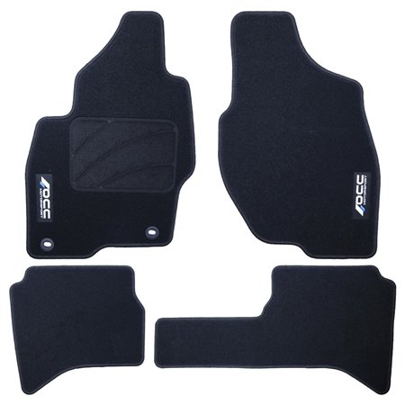 ALFOMBRA A MEDIDA MITSUBISHI MONTERO-PAJERO IO LARGO (1998-2006) 5PZ Y C/P LOGOTIPO OCC