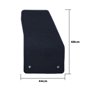 ALFOMBRA A MEDIDA VOLVO V50 (2004-2012) 5PZ LOGOTIPO OCC