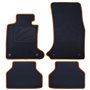 ALFOMBRA A MEDIDA BMW E61 SERIE 5 TOURING (2004-2010) 5PZ RIBETE AMARILLO
