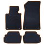 ALFOMBRA A MEDIDA BMW E82 SERIE 1 COUPE (2007-2013) 5PZ RIBETE AMARILLO