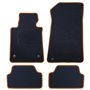 ALFOMBRA A MEDIDA BMW E88 SERIE 1 CABRIO (2008-2014) 5PZ RIBETE AMARILLO