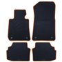ALFOMBRA A MEDIDA BMW E92 SERIE 3 COUPE (2006-2013) 5PZ RIBETE NARANJA