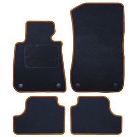 ALFOMBRA A MEDIDA BMW E93 SERIE 3 CABRIO (2007-2013) 5PZ RIBETE AMARILLO