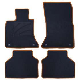 ALFOMBRA A MEDIDA BMW F07 SERIE 5 GT (2009-2017) 5PZ RIBETE AMARILLO
