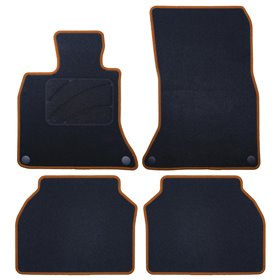 ALFOMBRA A MEDIDA BMW F07 SERIE 5 GT X-DRIVE (2009-2017) 5PZ RIBETE AMARILLO