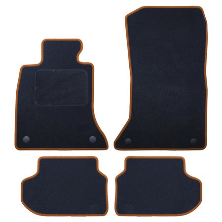 ALFOMBRA A MEDIDA BMW F11 SERIE 5 TOURING FACELIFT (2013-2017) 5PZ RIBETE AMARILLO