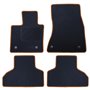 ALFOMBRA A MEDIDA BMW F15 X5 (2013-2018) 5PZ RIBETE AMARILLO